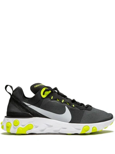 Nike Womens React Element 55 Trainers In Black