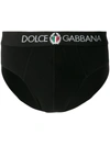 DOLCE & GABBANA LOGO EMBROIDERED BRIEFS