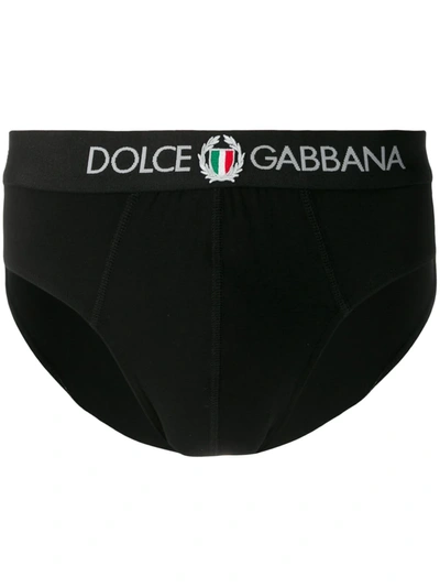 DOLCE & GABBANA LOGO EMBROIDERED BRIEFS