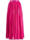 MSGM SEQUIN PLEATED SKIRT