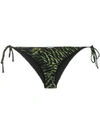 GANNI TIGER-PRINT BIKINI BOTTOMS