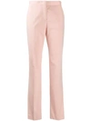 Alberta Ferretti Straight-leg Tailored Trousers - Pink In Pink