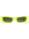 Gucci Square Framed Sunglasses In Green