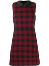 RED VALENTINO check sleeveless dress