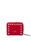 VALENTINO GARAVANI VALENTINO VALENTINO GARAVANI ROCKSTUD WALLET - RED