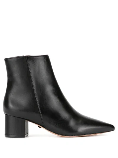 Schutz Block Heel Ankle Boots In Black