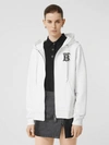 BURBERRY Monogram Motif Cotton Oversized Hooded Top