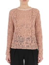 CHLOÉ CHLOÉ LACE LOGO EMBROIDERED BLOUSE