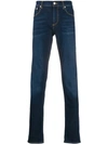 ALEXANDER MCQUEEN LOGO-EMBROIDERED SLIM-FIT JEANS