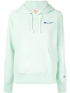 CHAMPION CHAMPION KAPUZENPULLOVER MIT LOGO-STICKEREI - GRÜN