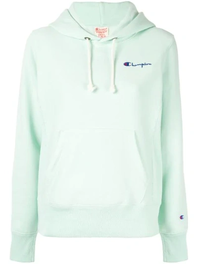 CHAMPION CHAMPION KAPUZENPULLOVER MIT LOGO-STICKEREI - GRÜN 