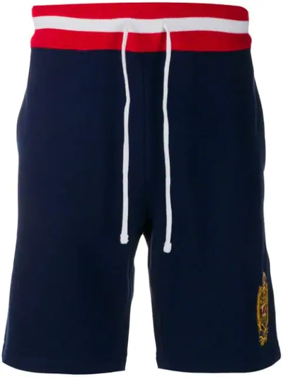 Polo Ralph Lauren Contrast Stripe Bermuda Shorts In Blue