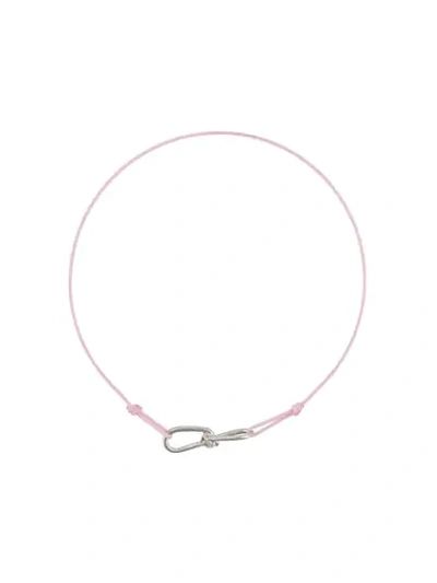 Annelise Michelson Extra Small Wire Cord Bracelet - 粉色 In Pink