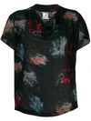 ANNTIAN ANNTIAN BRUSH PAINT BLOUSE - BLACK