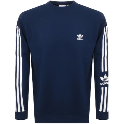 Adidas Originals Tech Crewneck Sweatshirt In Navy