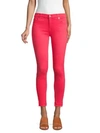7 For All Mankind The Ankle Skinny Jeans In Cherry Ice