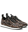 Fendi Ffreedom Logo Embroidered Sneaker In Brown