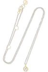 LARKSPUR & HAWK Ivy 14-karat white and yellow gold diamond necklace