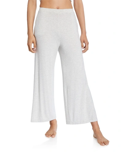 Skin Lilian Cropped Relaxed Lounge Pants In Light Gray