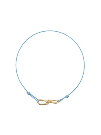 Annelise Michelson Extra Small Wire Cord Bracelet - 蓝色 In Blue
