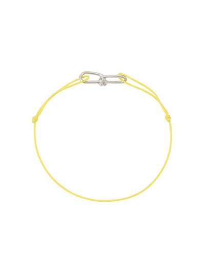 Annelise Michelson Extra Small Wire Cord Bracelet - 黄色 In Yellow