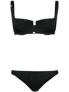 Reina Olga Brigette Square-neck Bikini In Black