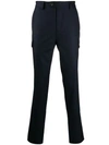 Brunello Cucinelli Tapered Tailored Trousers In Blue