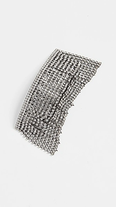 Elizabeth Cole Jones Hair Comb In Silver Crystal