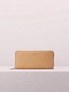 Kate Spade Sylvia Slim Continental Wallet In Light Fawn