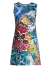 ALICE AND OLIVIA Coley Tie-Dye A-Line Mini Dress