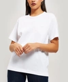 Acne Studios Cylea Cropped Embossed Cotton-jersey T-shirt In White