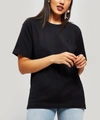 Acne Studios Nash Face Patch Cotton T-shirt In Black