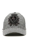 DOLCE & GABBANA PRINCE OF WALES CAP WITH DG PATCH,10968226