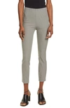 Rag & Bone Simone Skinny Micro-check Crop Pants In Black Multi