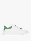 Alexander Mcqueen 45mm Leather Platform Sneakers In White