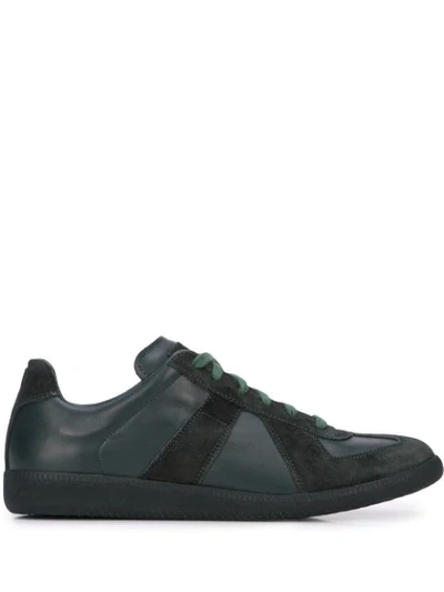 Maison Margiela Panelled Sneakers - 绿色 In Green ,black