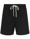 Polo Ralph Lauren Logo-embroidered Swim Shorts In Black