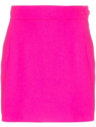Attico High-waisted Mini-skirt In 008 Fuchsia