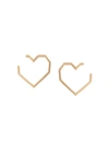 ALIITA 18KT YELLOW GOLD HEART EARRINGS