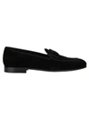 DOLCE & GABBANA DOLCE & GABBANA DOLCE & GABBANA BOW TIE VELVET LOAFERS,10968471