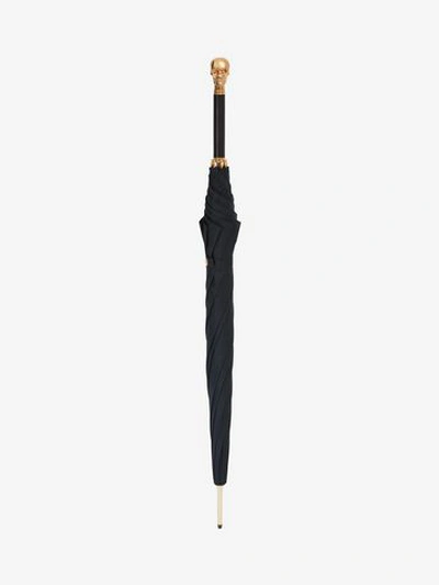 Alexander Mcqueen Skull Umbrella In Black