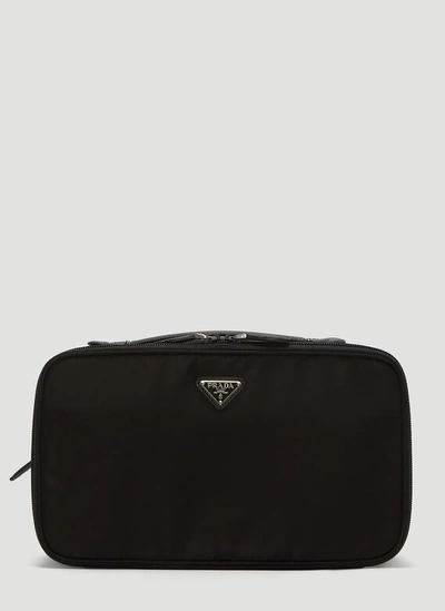 Prada Nylon Beauty Bag In Black