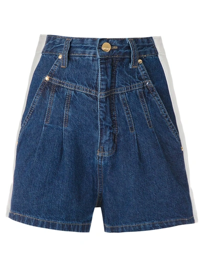 Amapô Clochard Bicolor Shorts In Blue