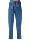 AMAPÔ CLOCHARD BELTED JEANS