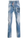 DSQUARED2 DISTRESSED RAVE ON JEANS