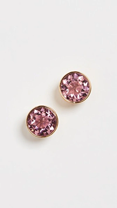 Kate Spade Reflecting Pool Round Studs In Light Pink