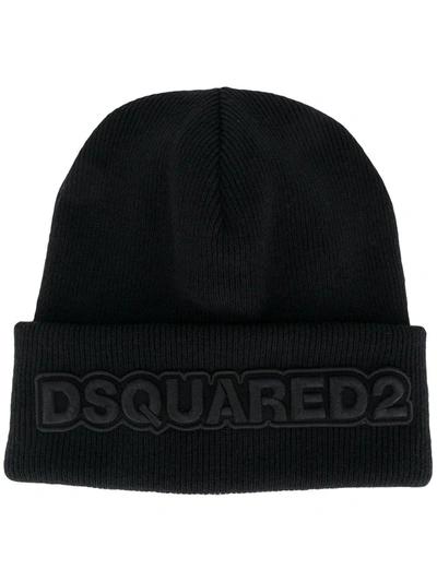 DSQUARED2 EMBROIDERED LOGO BEANIE