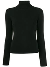 Saint Laurent Ribbed Wool And Cashmere-blend Turtleneck Sweater In Black