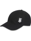 BURBERRY BURBERRY MONOGRAM BASEBALL CAP - 黑色