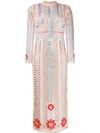 TEMPERLEY LONDON TEMPERLEY LONDON TEAHOUSE刺绣连衣裙 - 大地色